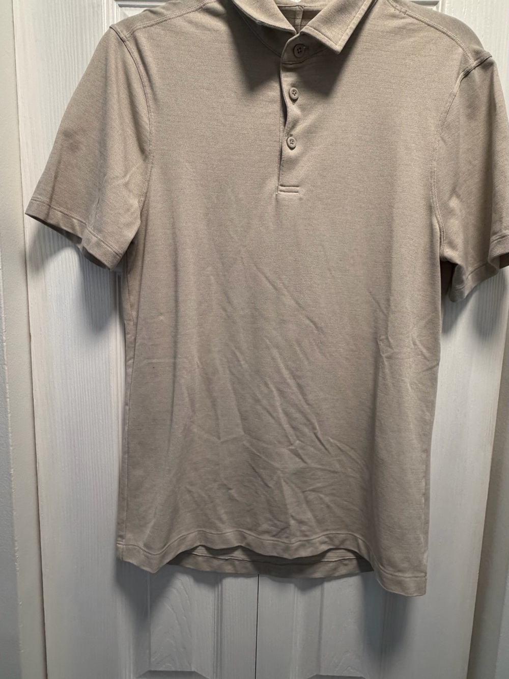Men's Lululemon Evolution Short-Sleeve Polo Shirt - Taupe